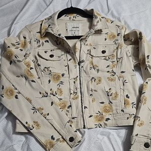 Sonoma Cream and Yellow Jean Jacket